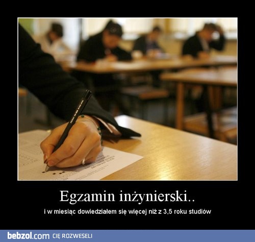 Egzamin inżynierski...