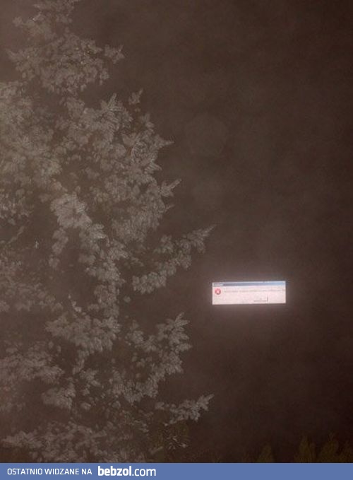 Kolejny error na billboardzie... Ech ten windows
