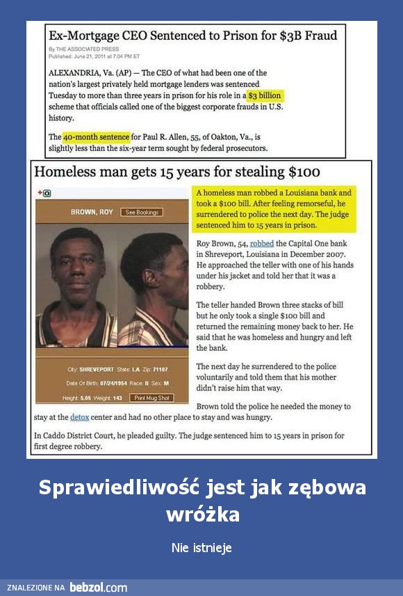 Sprawiedliwość jest jak zębowa wróżka