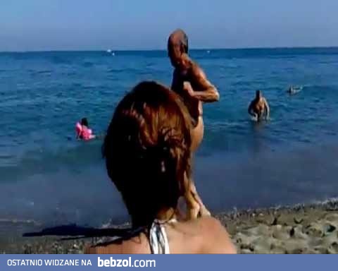 Jogging przez plażę