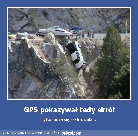 GPS pokazywał tedy skrót