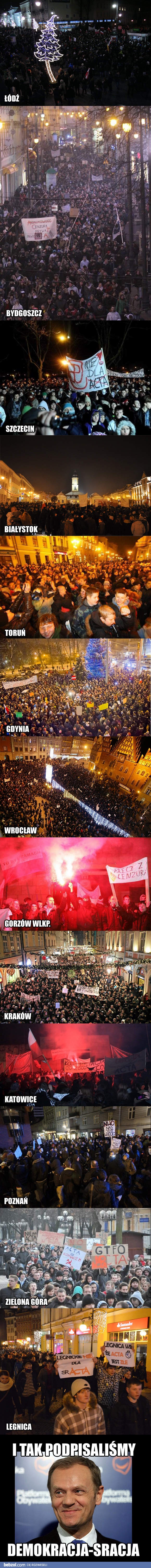 Demonstracje w całej Polsce