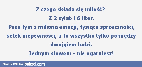 Miłość jest jak matematyka