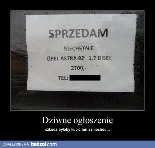 Żona kazała...
