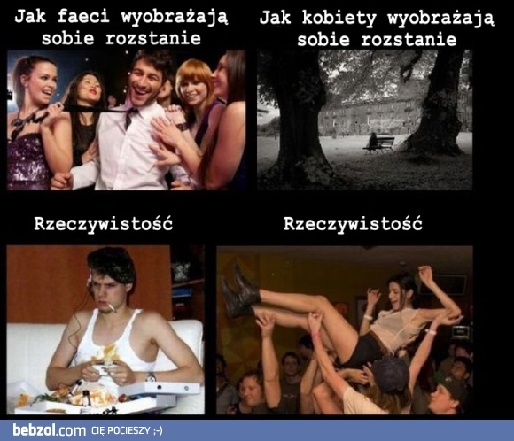 Rozstanie oczyma kobiet i mężczyzn