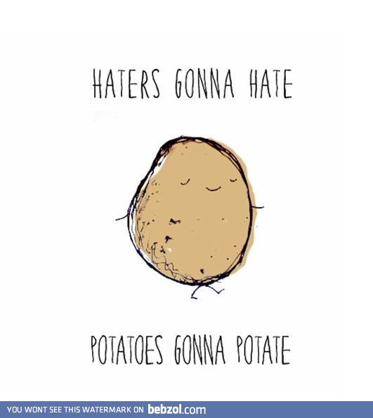 Haters gonna hate