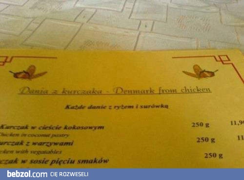Idealne tłumaczenie menu