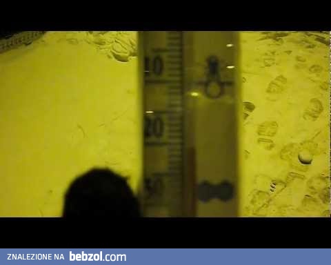 Mały test przy -21 stopniach celsjusza