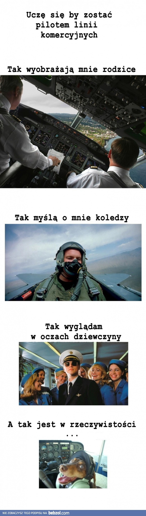 W przyszłości zostanę pilotem