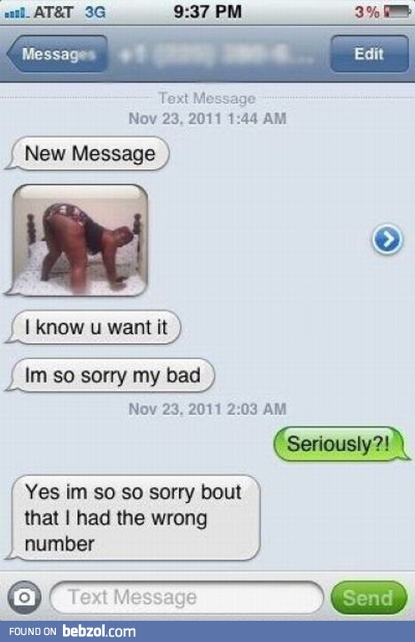 Wrong number