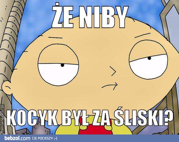 Kocyk był za śliski? Tiaaa