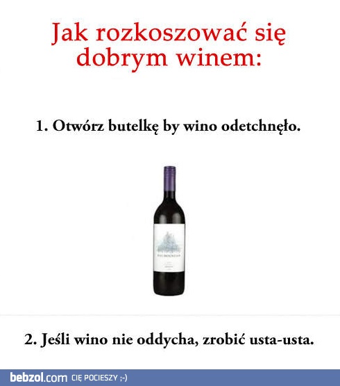 Rozkoszowanie się winem