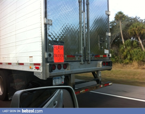 Happy flash a trucker day!