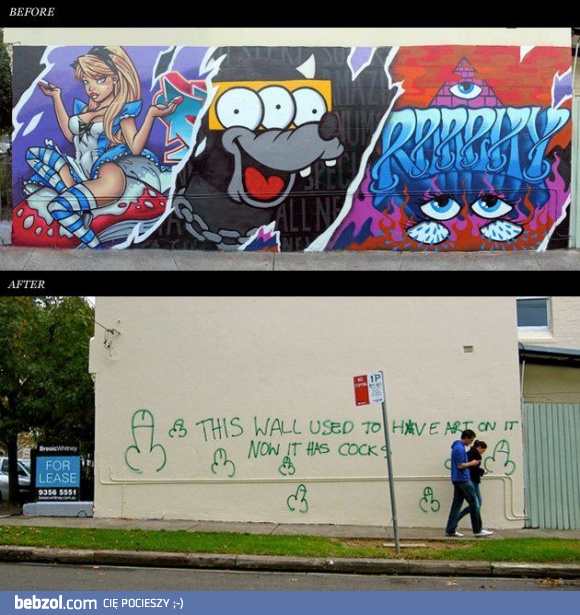 I co wolicie... graffiti czy k*tasy?