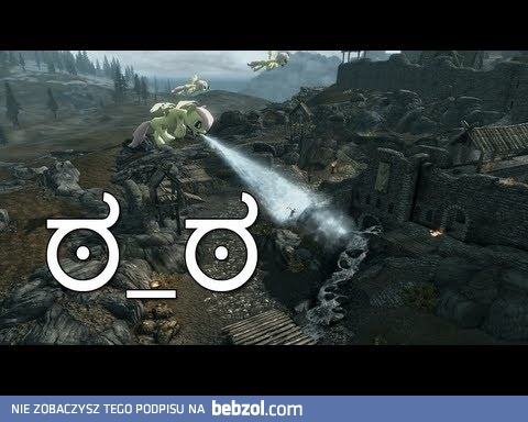 Kucyki atakują miasto w Skyrim