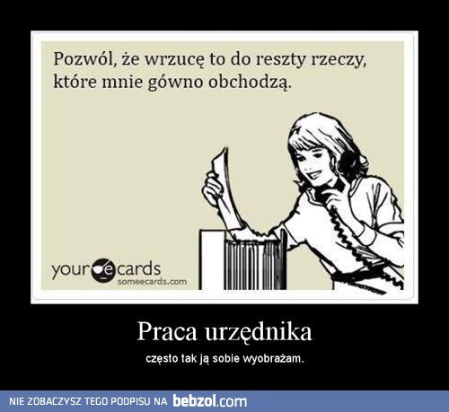 Praca urzędnika