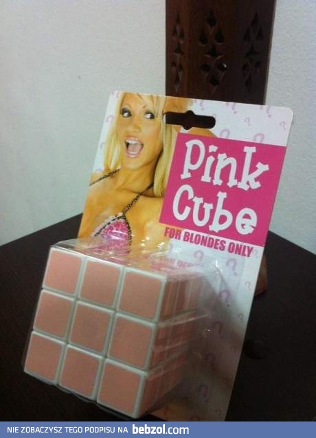 Kostka Rubika dla blondynek