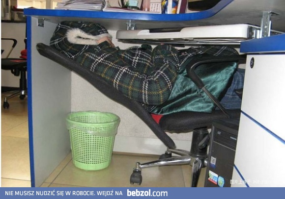 Tak zawsze chowam się przed pracą