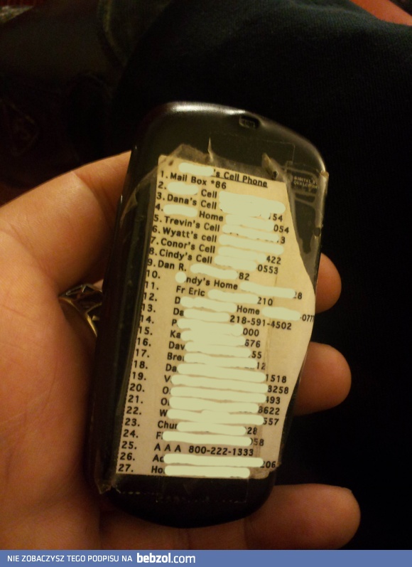Mamo... Masz książkę tel. w telefonie!