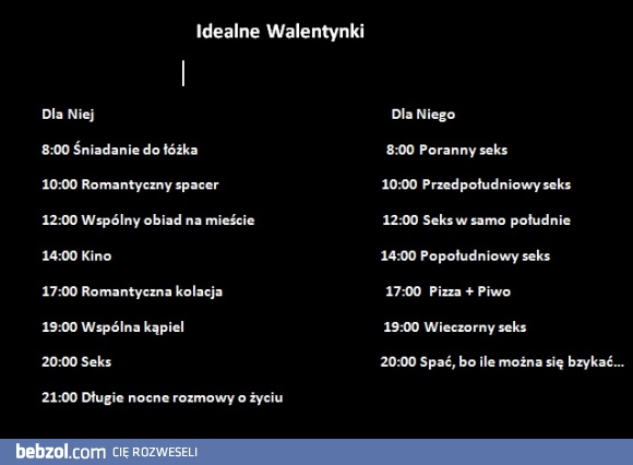 Idealne Walentynki