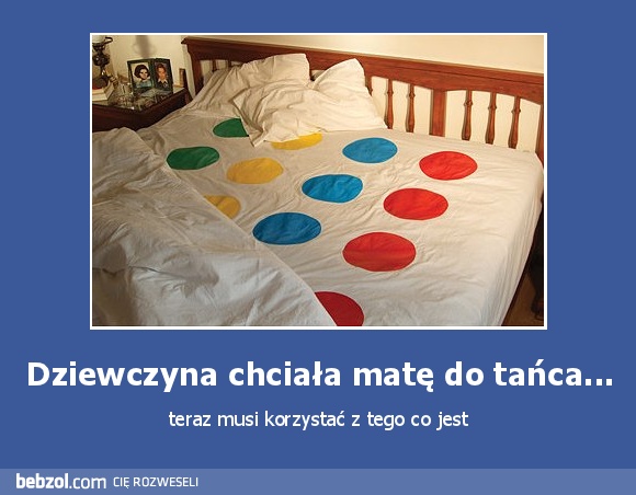 Dziewczyna chciała matę do tańca...