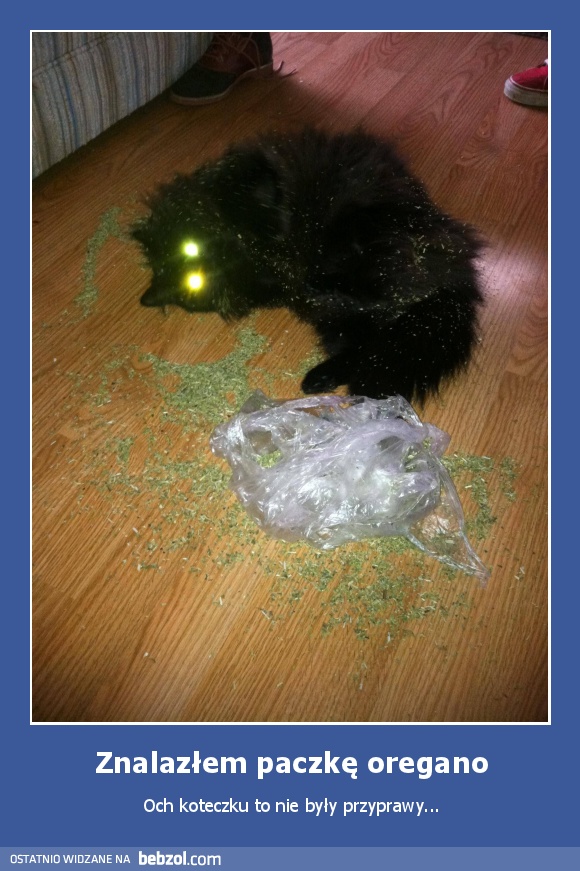 Znalazłem paczkę oregano