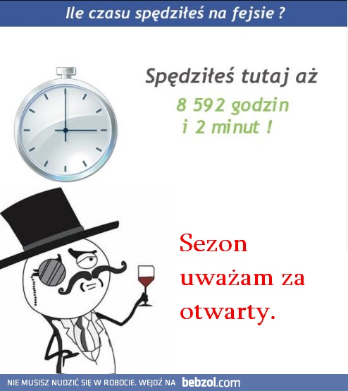 Ile czasu spędziłeś na FB