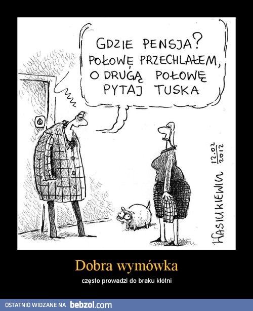 Dobra wymówka może uratować przed kłótnią