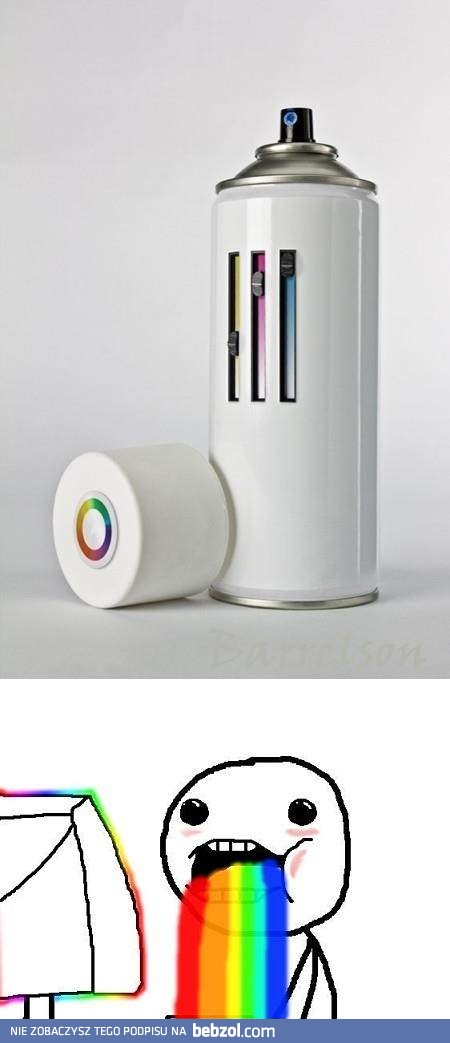 Wielokolorowy spray