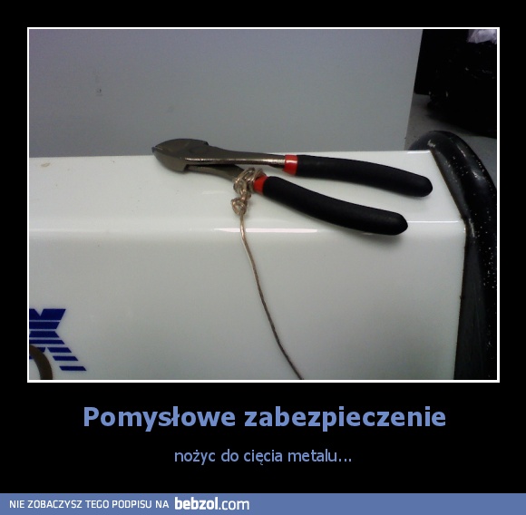Pomysłowe zabezpieczenie