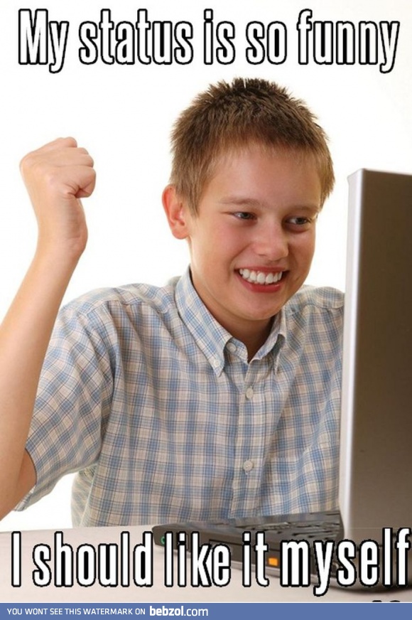 My status is so funny!