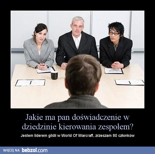 Pana doświadczenie w kierowaniu zespołem?