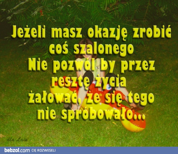 Jeżeli masz ochotę zrobić coś szalonego