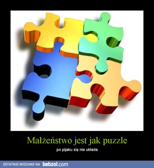 Małżeństwo jest jak puzzle