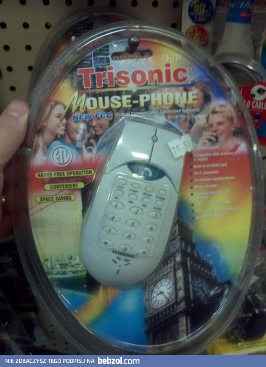 2w1 Mysz z telefonem