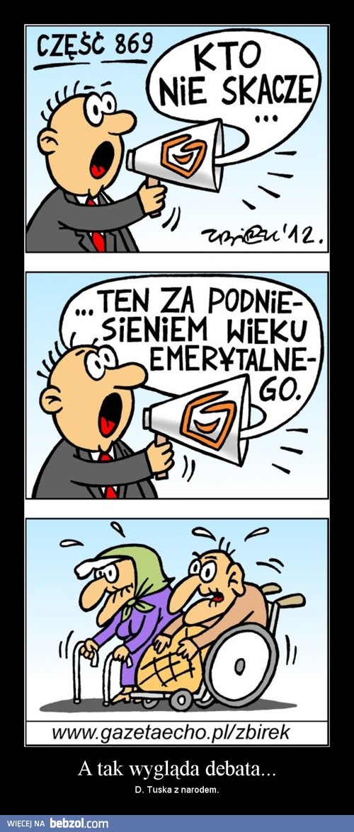 A tak wygląda debata...