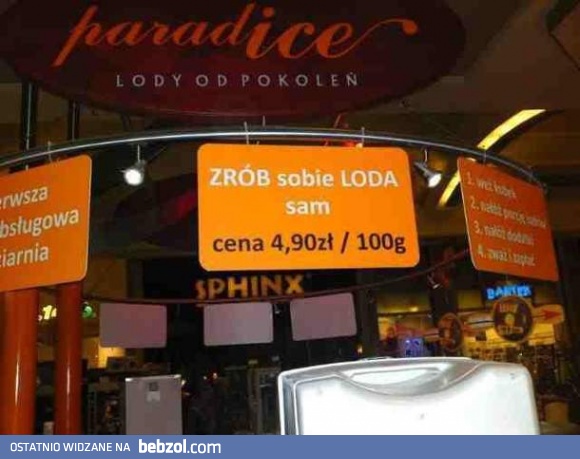 Lodziarnia samoobsługowa