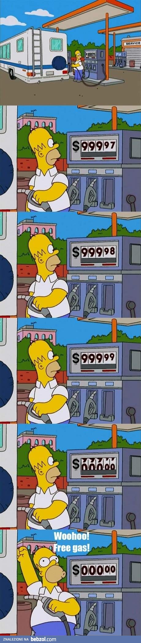 Simpson i tanie tankowanie