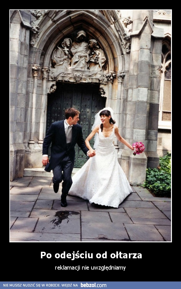 Po odejściu od ołtarza