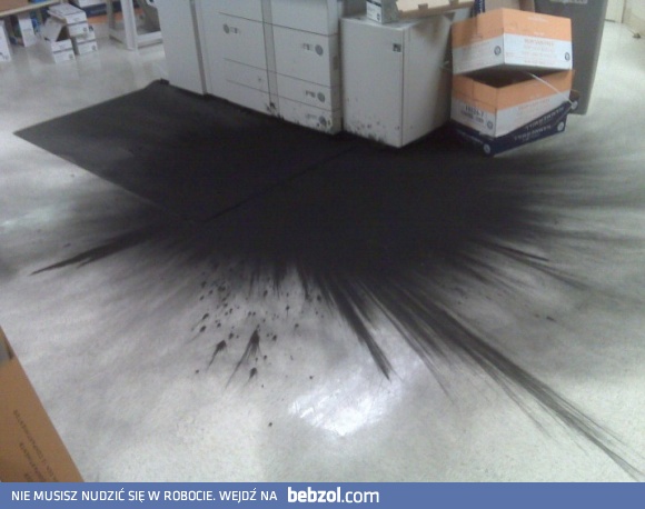 Toner eksplodował
