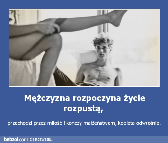 Mężczyzna rozpoczyna życie rozpustą, 