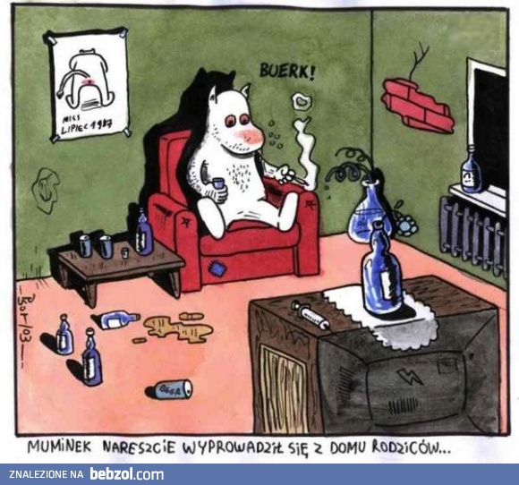 Muminek wreszcie się wyprowadził