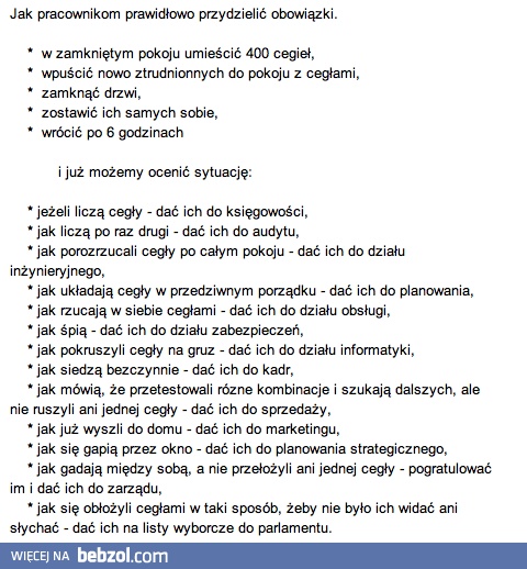 Jak prawidłowo przydzielić pracownikom obowiązki