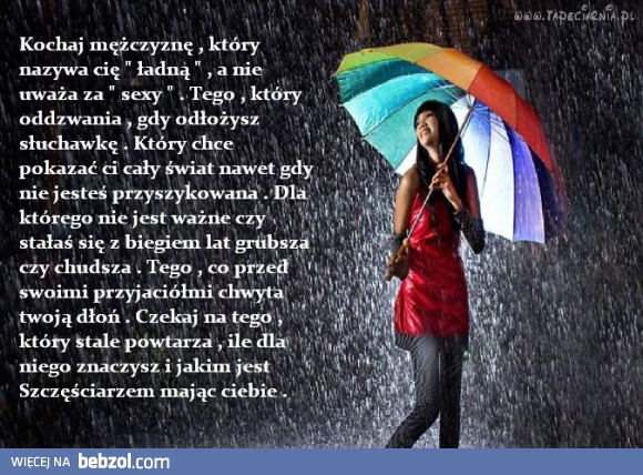 Kochaj mężczyznę, który