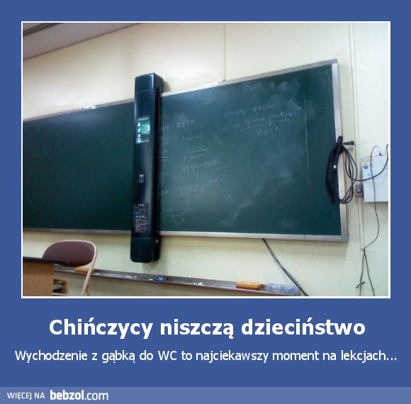 Chińczycy niszczą dzieciństwo