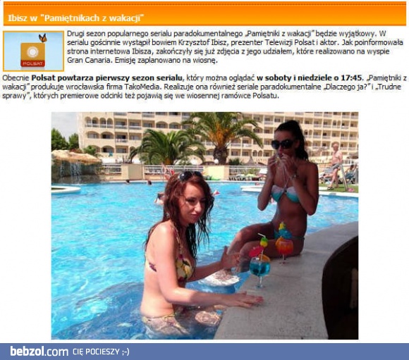 News dnia: Ibisz w Pamiętnikach z wakacji