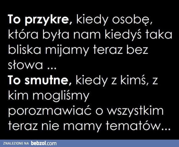To przykre...