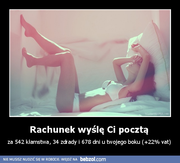 Rachunek wyślę Ci pocztą 