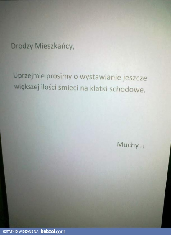 Muchy z poczuciem humoru