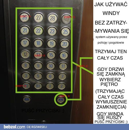 Podróż windą bez zatrzymywania